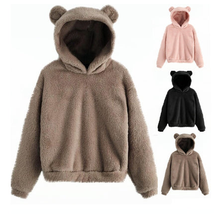 A hooded warm sweater hoodie