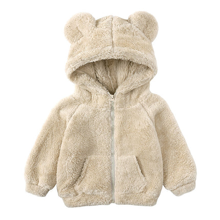 Children Berber Fleece Coat Children's Clothing Cartoon Bear Boy Thickened