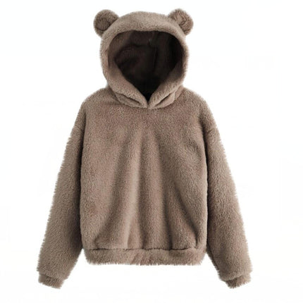 A hooded warm sweater hoodie