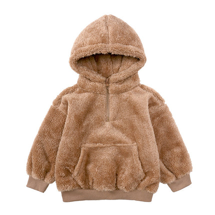 Children Berber Fleece Coat Children's Clothing Cartoon Bear Boy Thickened