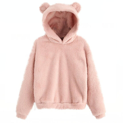 A hooded warm sweater hoodie