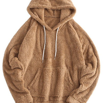 Ear Hooded Warm Fleece Sweatshirt