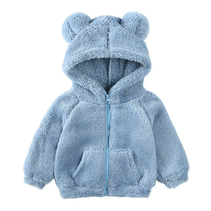 Children Berber Fleece Coat Children's Clothing Cartoon Bear Boy Thickened