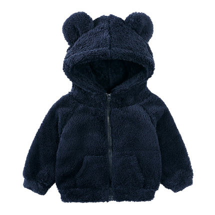 Children Berber Fleece Coat Children's Clothing Cartoon Bear Boy Thickened