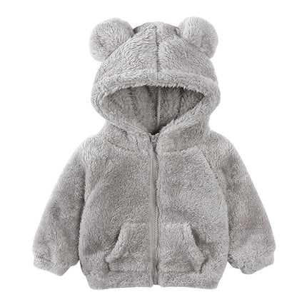 Children Berber Fleece Coat Children's Clothing Cartoon Bear Boy Thickened