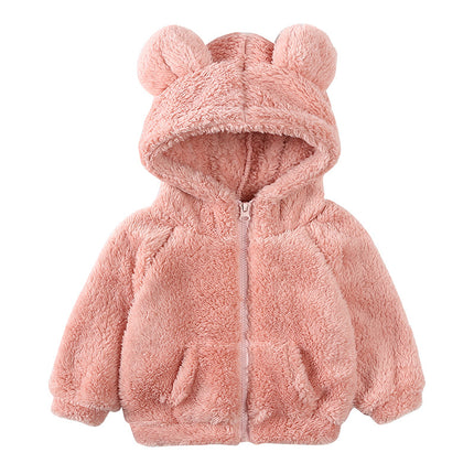 Children Berber Fleece Coat Children's Clothing Cartoon Bear Boy Thickened